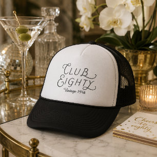 Club Eighty 80. Geburtstag Trucker-Mütze Truckerkappe