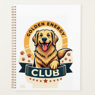 Club Énergie Dorée Golden Retriever Vintage Chien 