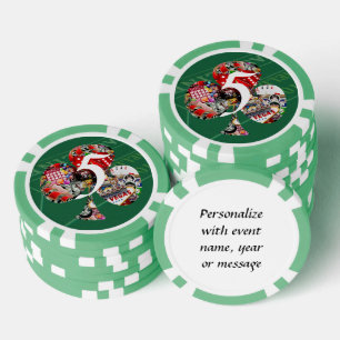 Club - Las Vegas Spielkartenform Pokerchips