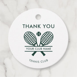Club Name Tennis Team Green Custom Vielen Dank Geschenkanhänger