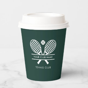 Club Name Tennis Team Sportlogo hinzufügen Pappbecher