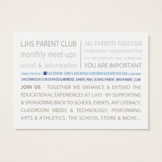 Club parent LJHS