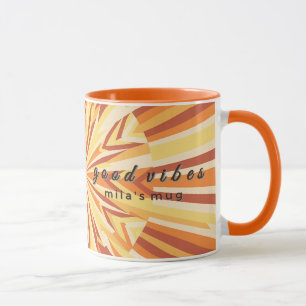 Club Rétro des Années 70 Mug personnalisé Sunburst