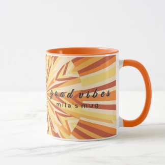 Club Rétro des Années 70 Mug personnalisé Sunburst