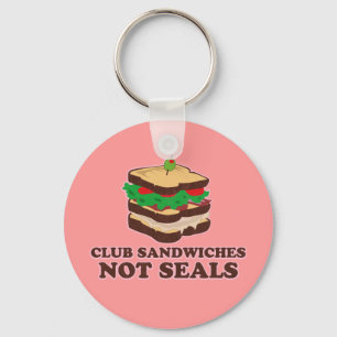 Club Sandwich nicht Siegel Schlüsselanhänger