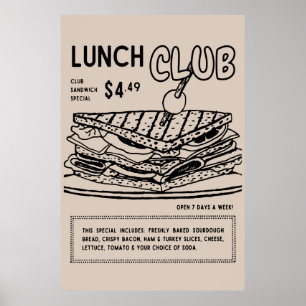 Club Sandwich Wall Poster