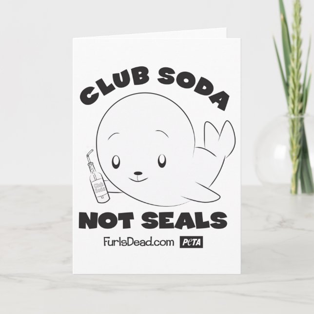 Club Soda, keine Siegel Card Karte (Vorderseite)
