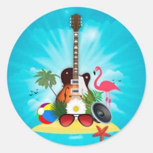 Club Sommer-Musikfestival Runder Aufkleber