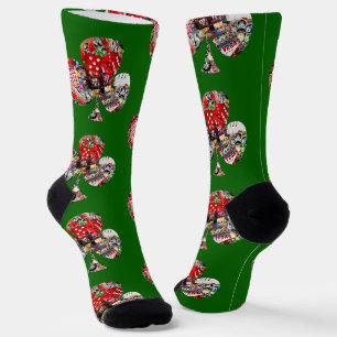 Club Spielkarte Form Las Vegas Socken