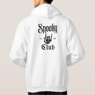 Club Spooky Est 1693 Squelette Rock Main Sweat à C