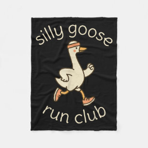 Club Sport Verrückte Marathon Gymer Laufende Gans Fleecedecke