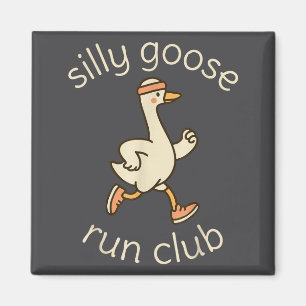 Club Sport Verrückte Marathon Gymer Laufende Gans  Magnet