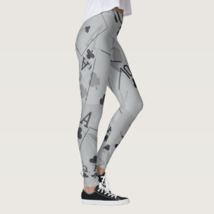 Club Straight Flush, Dames Poker Cartes Leggings