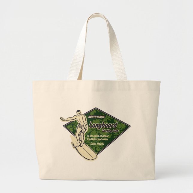 Club Surfing Diamond Logo Beach Bag Jumbo Stoffbeutel (Vorne)