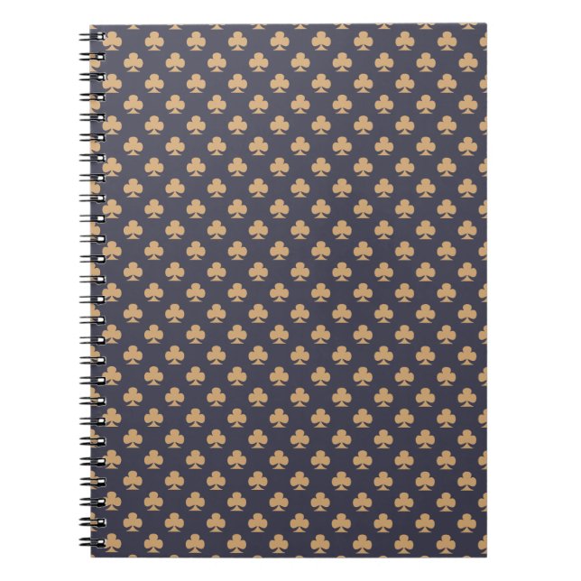 Club Symbol Pattern Bright Grau Notizblock (Vorderseite)