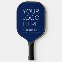 Club Team Business Logo Navy Pickleball Schläger
