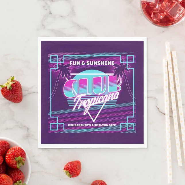 Club Tropicana Serviette (Beispiel)