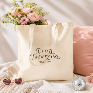 Club Twenty-One personalisierte Tragetasche