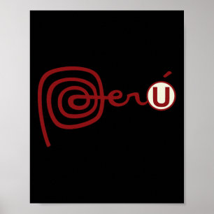 Club Universitario De Deportes Peru Fußball Soccer Poster