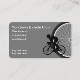 Club vélo Cartes de visite à thème