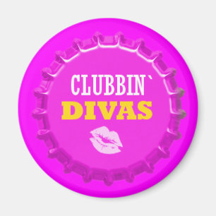Clubbin Diva-Schulschließfachmagnet-Büromagnet Magnet