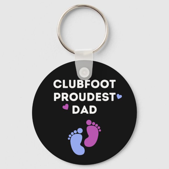 Clubfoot Proudest Vater Schlüsselanhänger (Vorderseite)