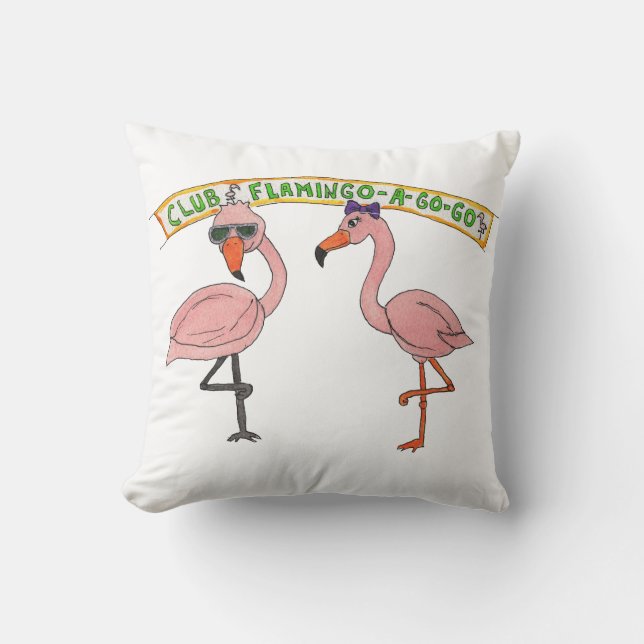 Clubhotel Flamingo Kissen (Vorderseite)