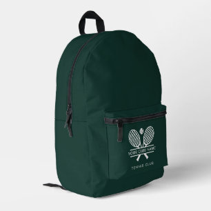 Clubname Green Tennis Team hinzufügen Custom Bedruckter Rucksack