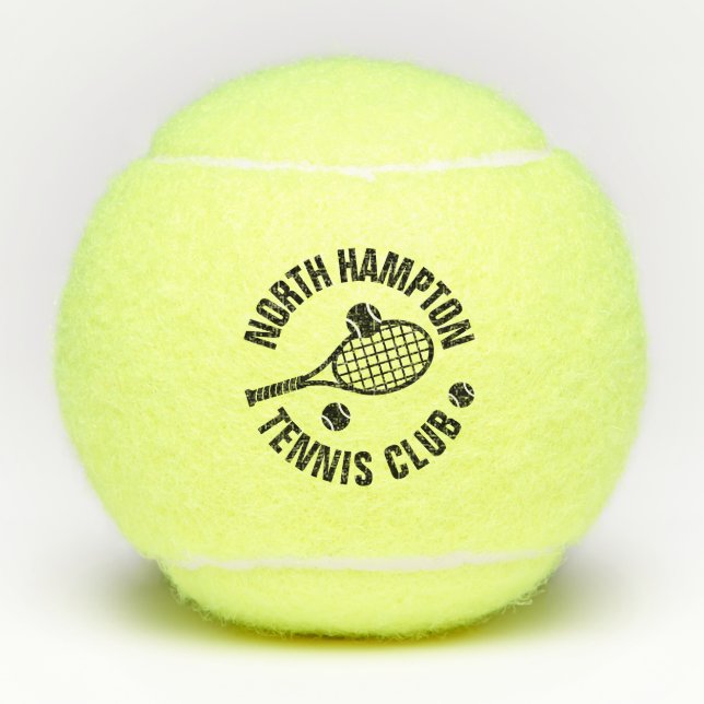 Clubname Racket Ball Logo Custom (Vorderseite)