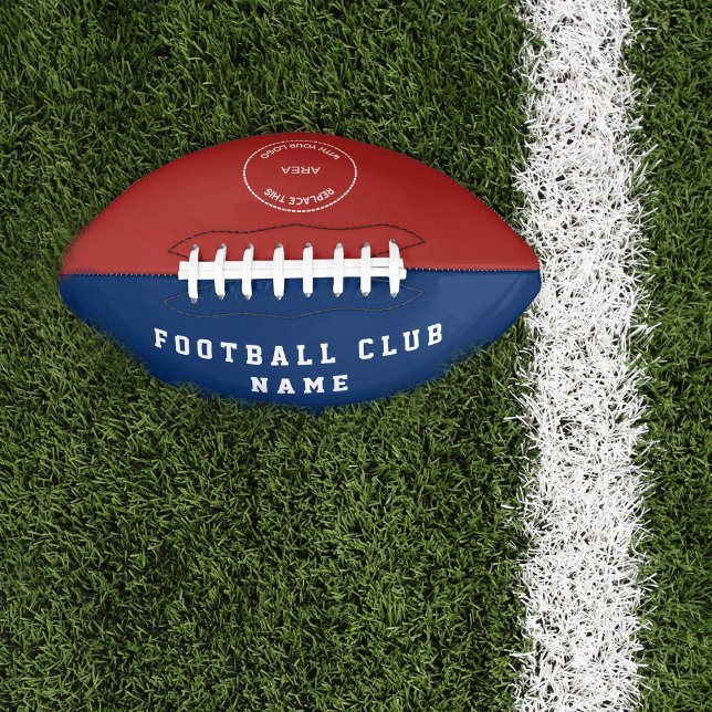 Clubname Rotes Blau Football (Von Creator hochgeladen)