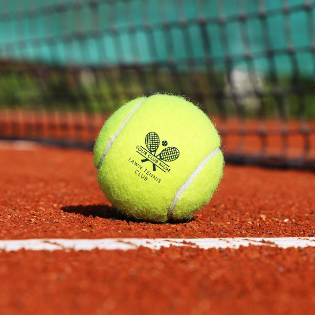 Clubname Tennis Team Grün jede Farbe individuell Tennisbälle (Tennis Team Swag Green Logo Custom Tennis Ball)