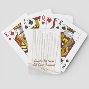 Clubs De Golf Cartes De Jeu Personnalisées