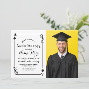 Clubs Jouer Carte Vegas Graduation Party Photo