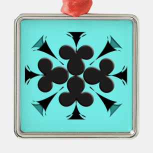 Clubs Silbernes Ornament