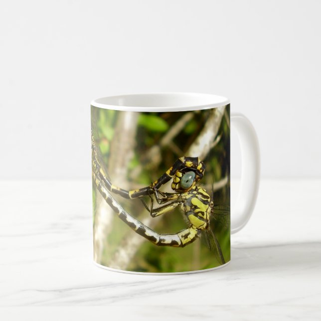 Clubschwindler-Dragonflies-Mating-Bug-Tasse Kaffeetasse (VorderseiteRechts)