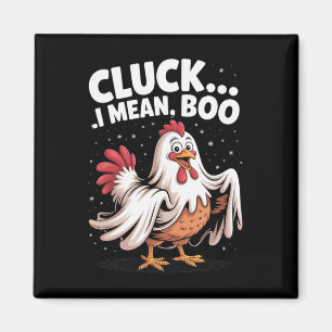 Cluck ich meine Boo Lustiges Huhn Halloween Grusel Magnet