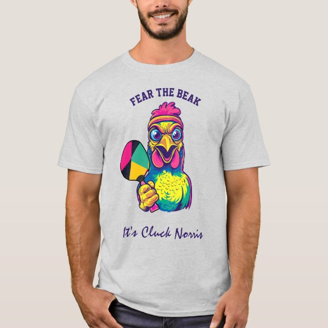 Cluck Norris. Pickleball Legend T-Shirt (Vorderseite)