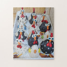 Cluckin 'Crazy Chicken Crew Puzzle, 28 cm x 35,5 c