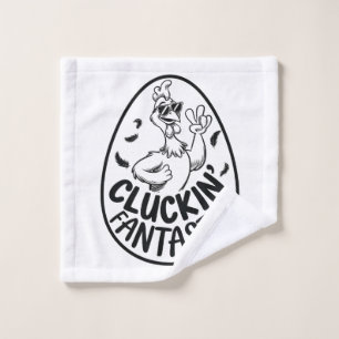 Cluckin 'Fantastic Hühner-Themen Humorvolles Desig Waschlappen