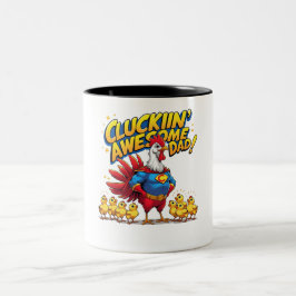 Cluckin’ Phantastischer Vater - Funny Zweifarbige Tasse