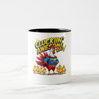 Cluckin’ Phantastischer Vater - Funny Zweifarbige Tasse