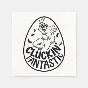 Cluckins fantastisches, von Hühnchen getragenes, h Serviette