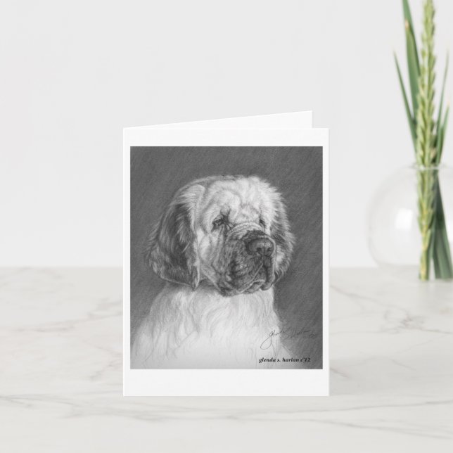 Clumber Spaniel Fine Art von Glenda S. Harlan (Vorderseite)