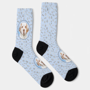 Clumber Spaniel Gemälde - Süße originelle Hundekun Socken
