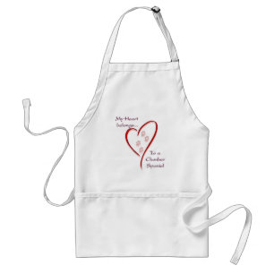 Clumber Spaniel Heart Belongs Schürze