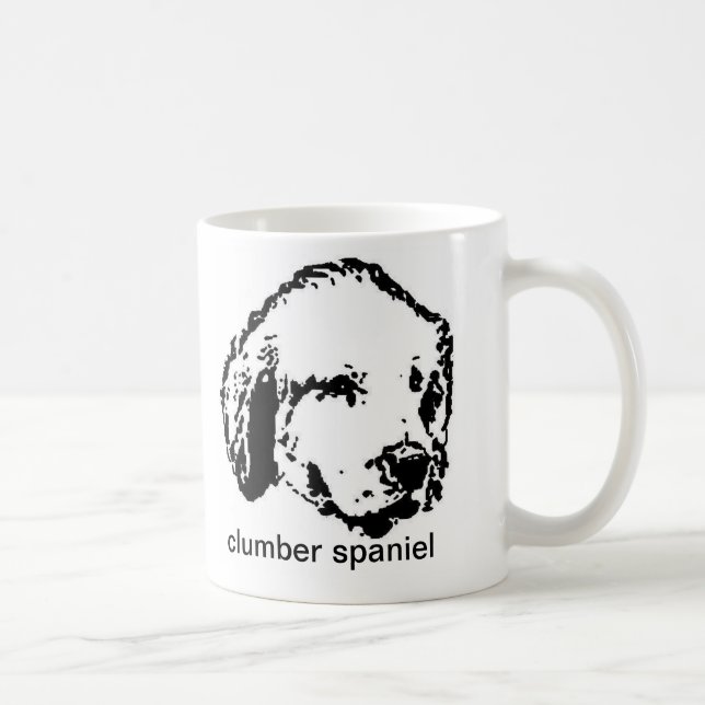 Clumber Spaniel Kaffeetasse (Rechts)