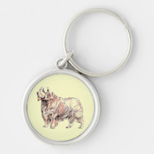Clumber Spaniel Key Chain Schlüsselanhänger