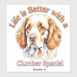 Clumber Spaniel Lover Aufkleber Auto-Aufkleber