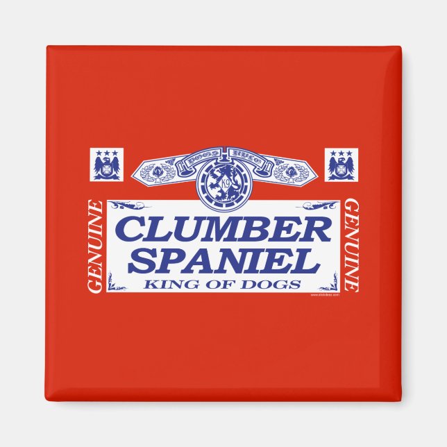 Clumber Spaniel Magnet (Vorne)