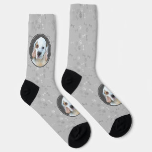 Clumber Spaniel Malerei - Süße originelle Hundekun Socken